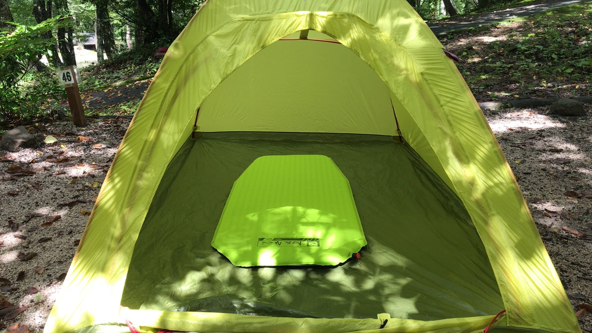 モンベル U.L.ドームシェルター２型（旧式）を試す – 無人のテント